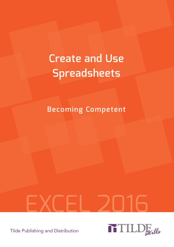 Front cover_Create And Use Spreadsheets