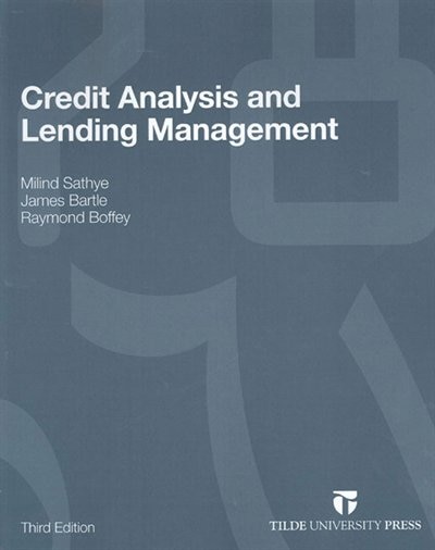 Front cover_Credit Analysis And Lending Management