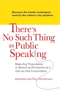 Front cover_There's No Such Thing As Public Speaking