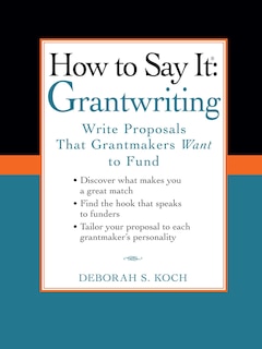 Couverture_How to Say It: Grantwriting