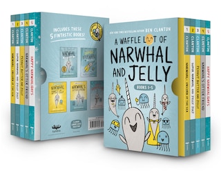 A Waffle Lot Of Narwhal And Jelly (hardcover Books 1-5)