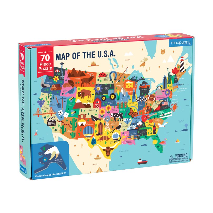 Couverture_Map Of The U.s.a. Puzzle