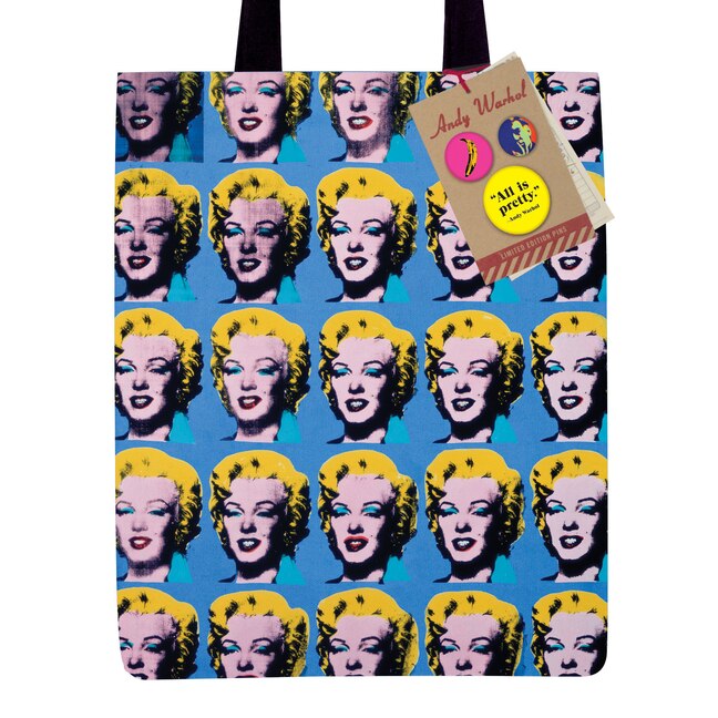 Tote Bag Canvas Andy Warhol Marilyn Monroe Book By Galison tc Indigo