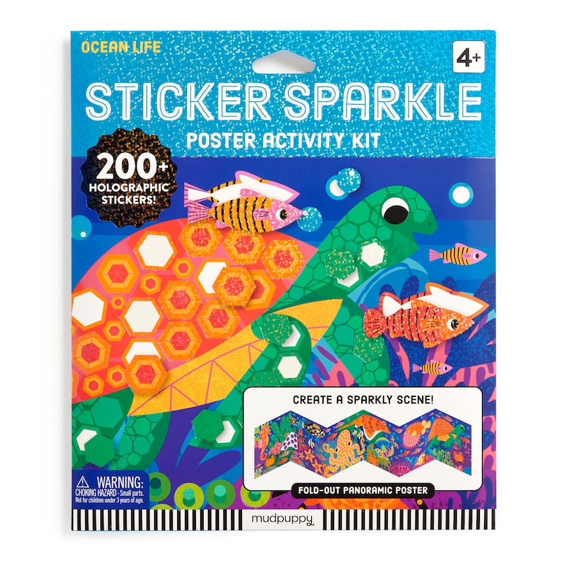 Couverture_Ocean Life Sticker Sparkle Poster Activity Kit