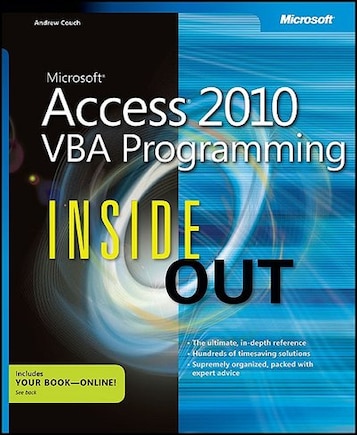 Microsoft Access 2010 Vba Programming Inside Out