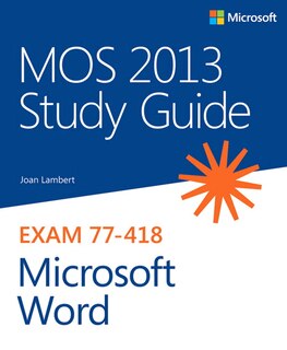 Front cover_Mos 2013 Study Guide For Microsoft Word