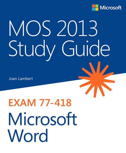 Front cover_Mos 2013 Study Guide For Microsoft Word
