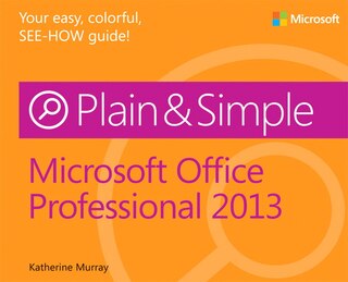 Couverture_Microsoft Office Professional 2013 Plain & Simple