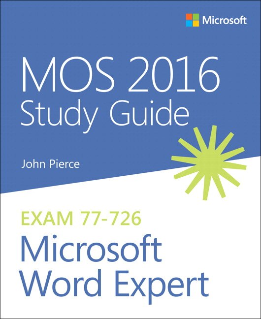 Front cover_Mos 2016 Study Guide For Microsoft Word Expert