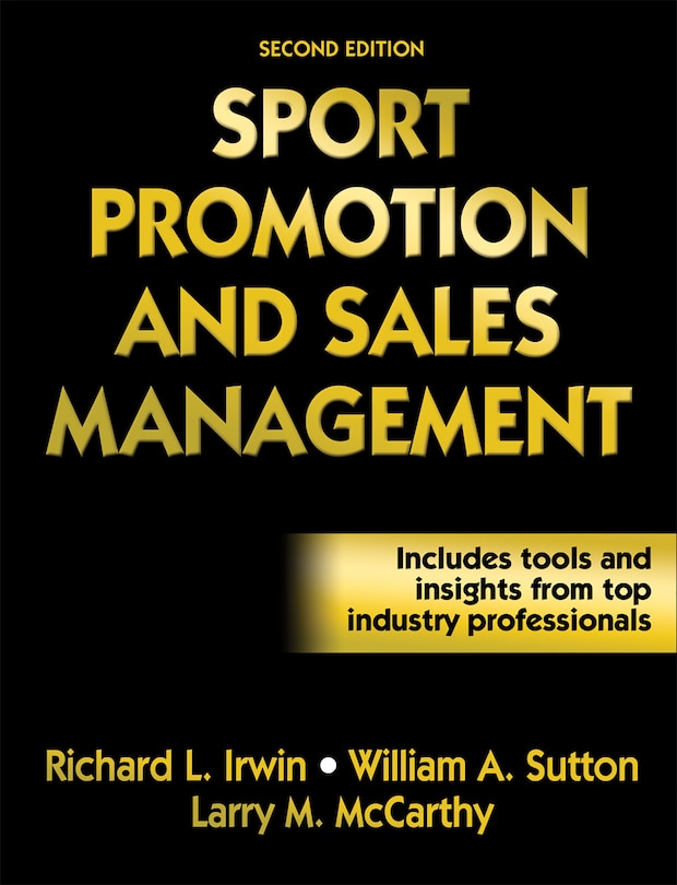 Front cover_Sport Promotion And Sales Management