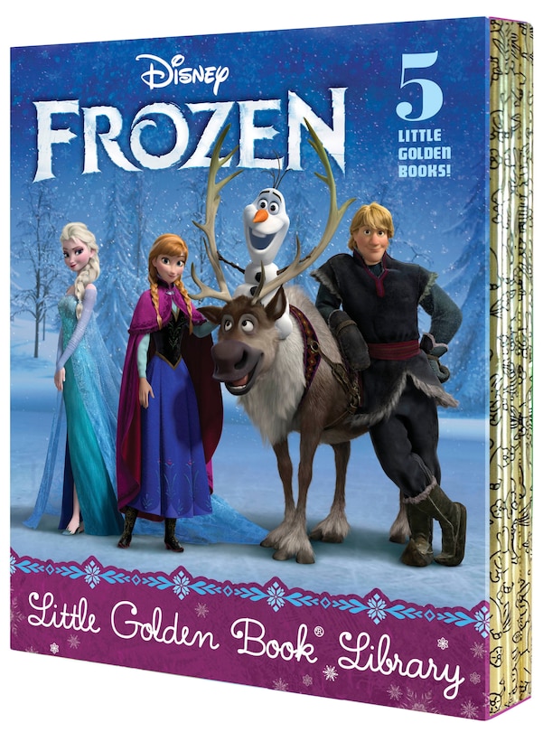 Frozen Little Golden Book Library (disney Frozen): Frozen; A New Reindeer Friend; Olaf's Perfect Day; The Best Birthday Ever; Olaf Waits For Spring