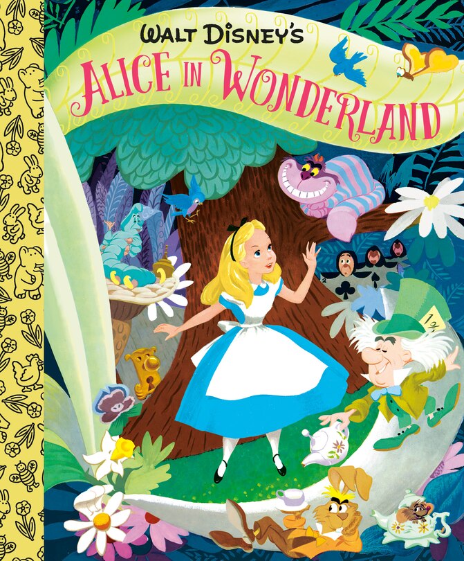 Front cover_Walt Disney's Alice In Wonderland Little Golden Board Book (disney Classic)