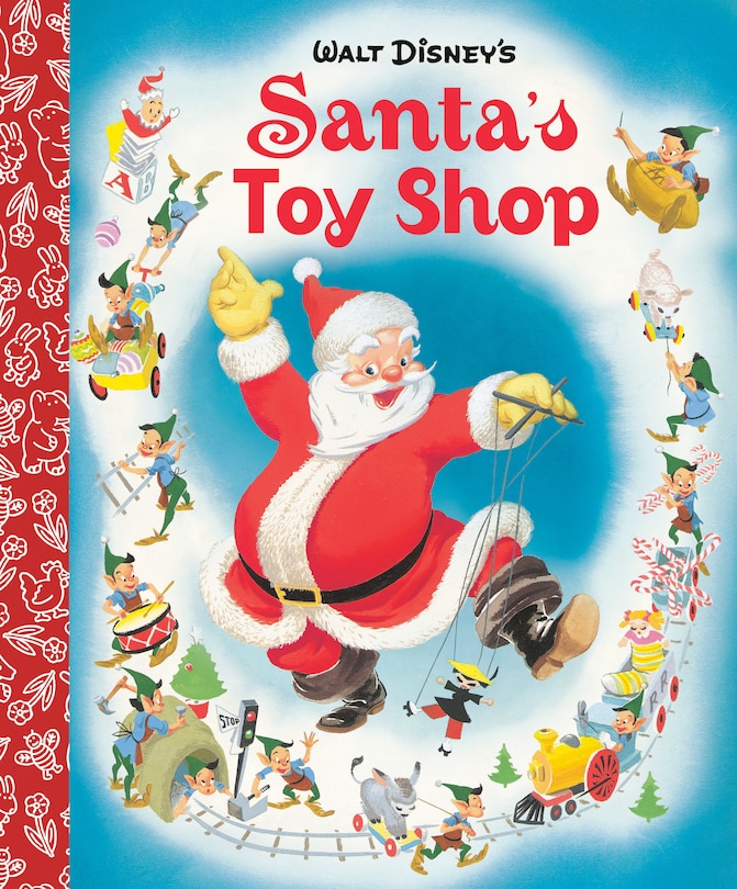 Front cover_Santa's Toy Shop Little Golden Board Book (disney Classic)