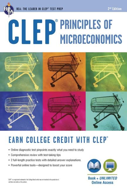 Front cover_Clep(tm) Principles Of Microeconomics Book + Online