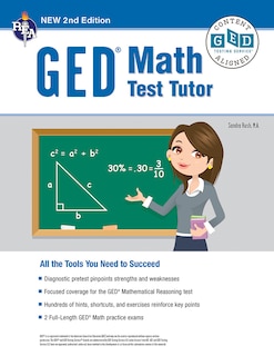 Front cover_GED Math Test Tutor, for the 2025-2026 GED Test