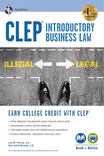 Couverture_Clep(r) Introductory Business Law Book + Online, 2nd Ed.