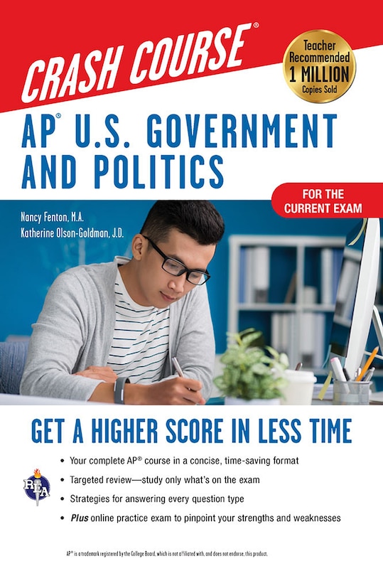 Couverture_Ap(r) U.S. Government & Politics Crash Course, Book + Online