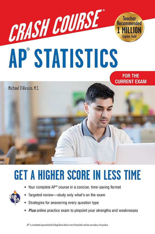 Couverture_Ap(r) Statistics Crash Course, Book + Online