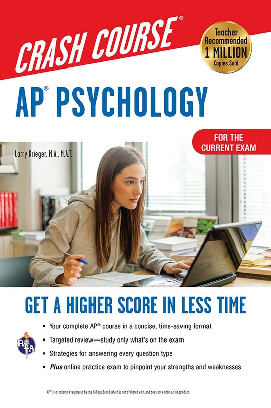 Front cover_Ap(r) Psychology Crash Course, Book + Online
