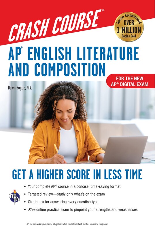 Front cover_AP English Literature & Composition Crash Course, Book + Online