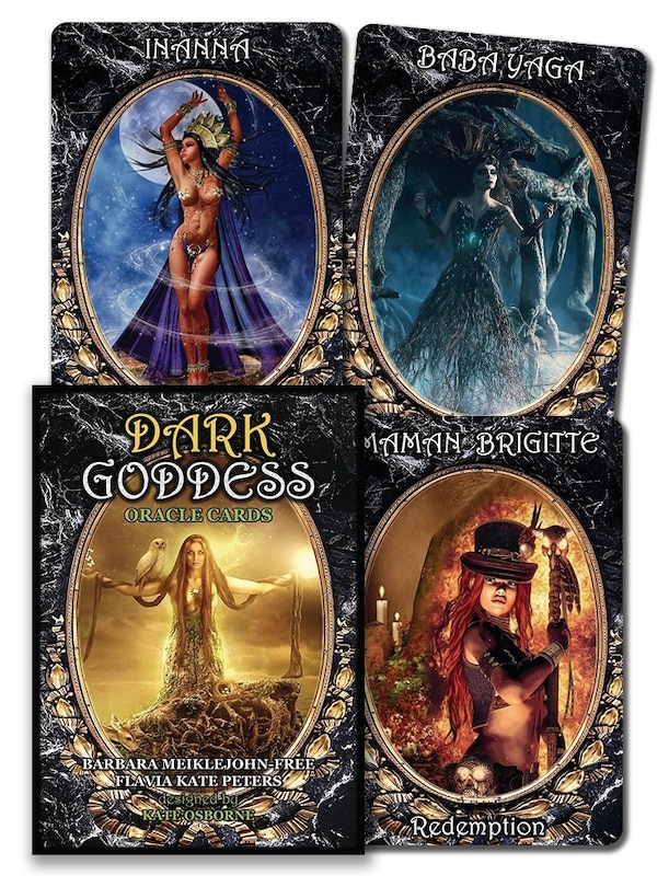 Front cover_Dark Goddess Oracle Cards