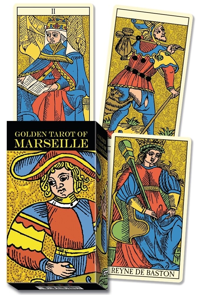 Golden Tarot Of Marseille Book By Lo Scarabeo, ('tp') | Indigo