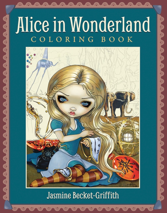 Front cover_Alice In Wonderland Coloring Book