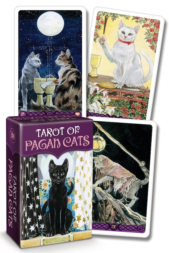 Front cover_Tarot Of Pagan Cats Mini Deck