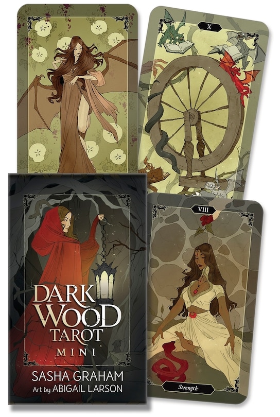 Front cover_Dark Wood Tarot Mini Deck