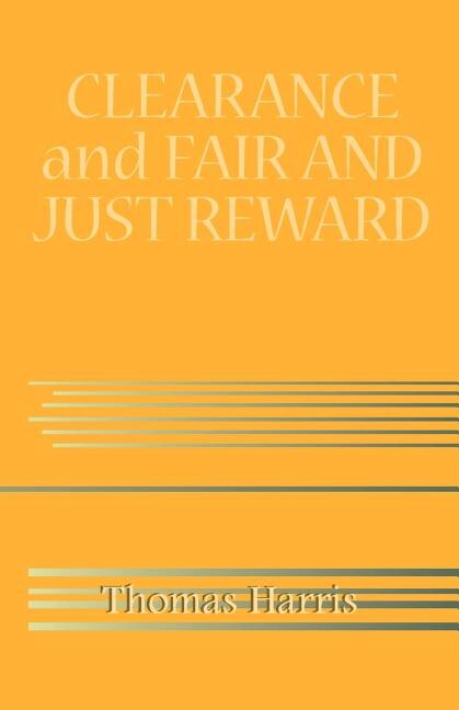 Front cover_Clearance and Fair and Just Reward