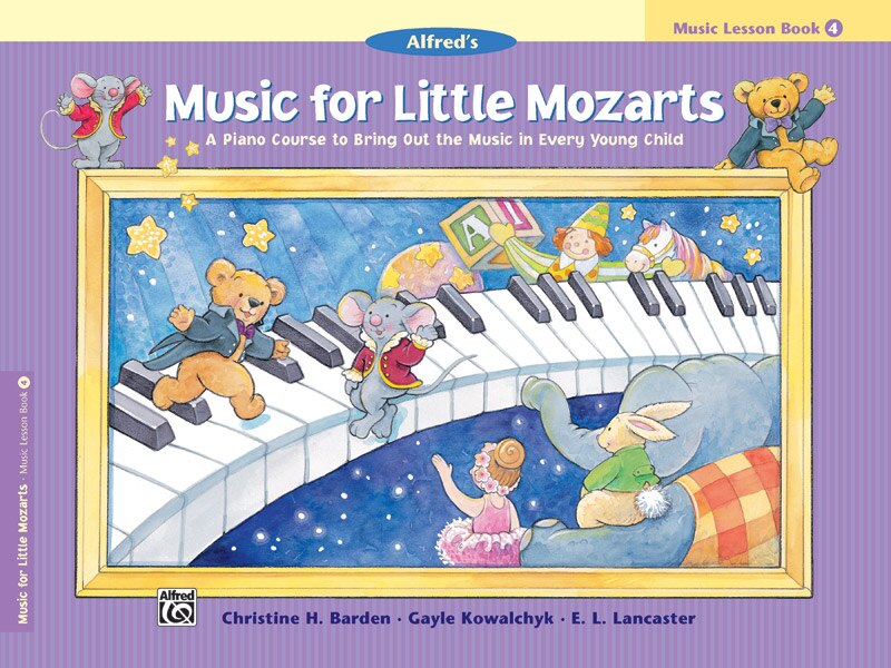 Front cover_Music For Little Mozarts Music Lesson Book, Bk 4