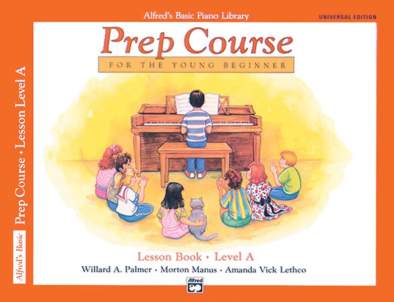Front cover_Alfred's Basic Piano Prep Course Lesson Book, Bk A