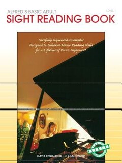 Front cover_Alfred's Basic Adult Piano Course Sight Reading, Bk 1