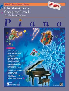 Front cover_Alfred's Basic Piano Library Top Hits! Christmas Complete, Bk 1