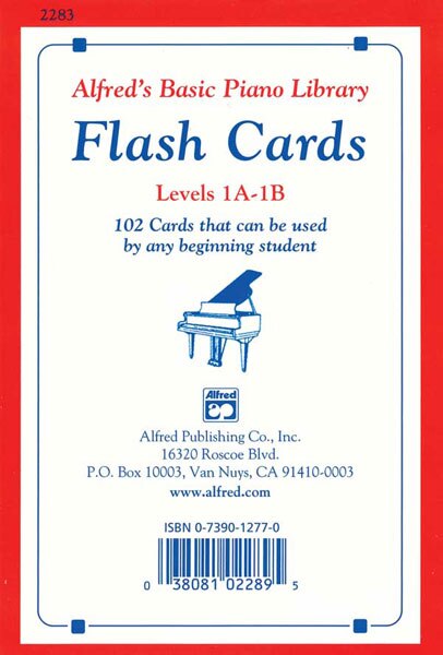 Front cover_Alfred's Basic Piano Library Flash Cards, Bk 1a And 1b