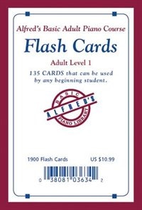 Alfred's Basic Adult Piano Course Flash Cards: Level 1, Flash Cards