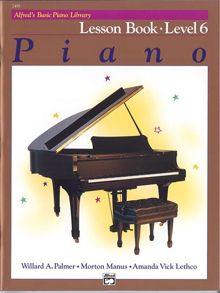 Front cover_Alfred's Basic Piano Library Lesson Book, Bk 6