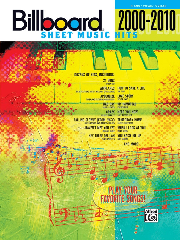 Front cover_Billboard Sheet Music Hits 2000-2010