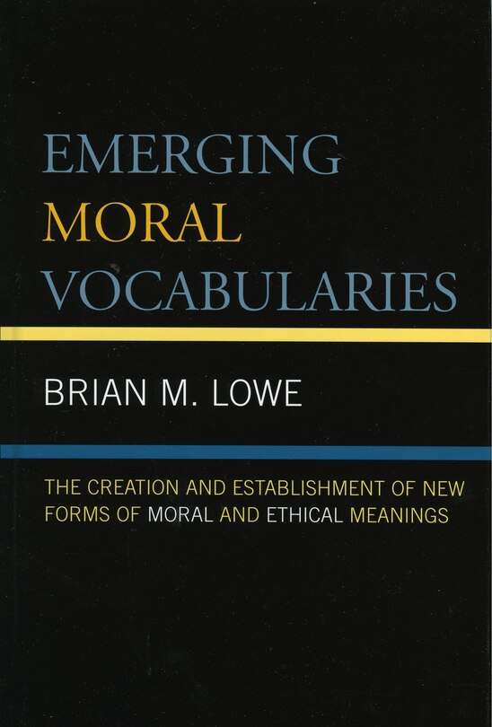 Couverture_Emerging Moral Vocabularies