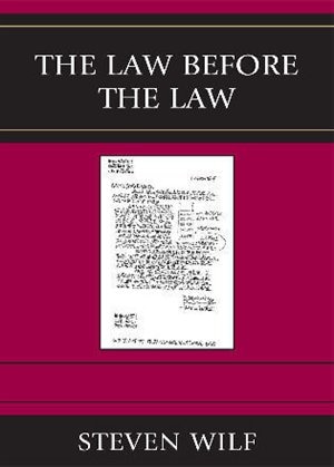 Front cover_The Law Before the Law
