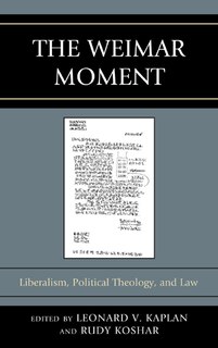Front cover_The Weimar Moment