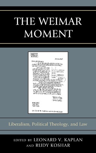 Front cover_The Weimar Moment
