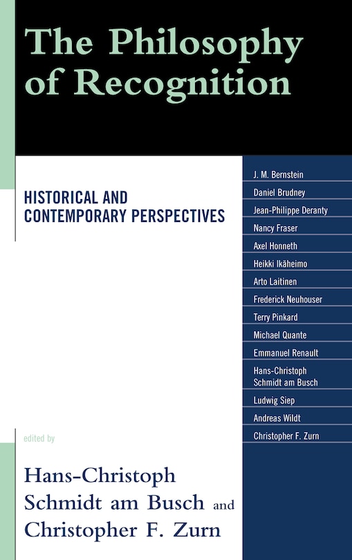 Front cover_Philosophy of Recognition