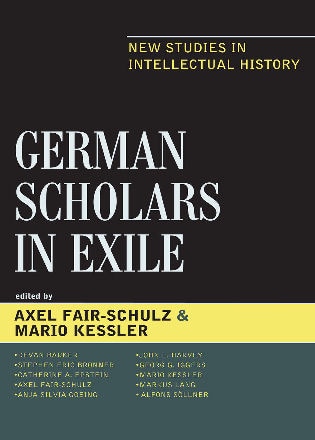 Front cover_German Scholars in Exile