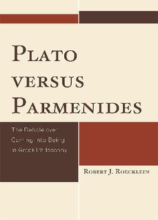 Front cover_Plato versus Parmenides