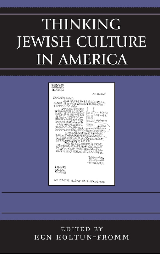Front cover_Thinking Jewish Culture In America