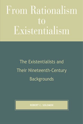 Front cover_From Rationalism to Existentialism