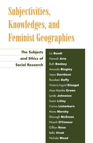 Front cover_Subjectivities, Knowledges, and Feminist Geographies