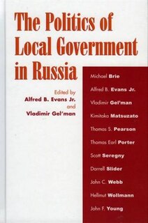 Couverture_Politics of Local Government in Russia