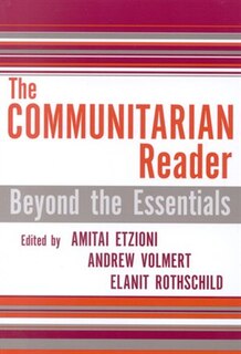 Front cover_The Communitarian Reader